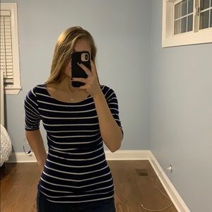 Striped fitted blouse